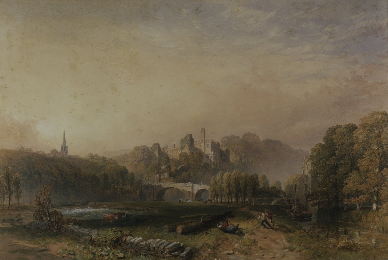 Ansicht von Lismore Castle während der Umbauten des 6. Herzogs von Devonshire von Samuel Cook
