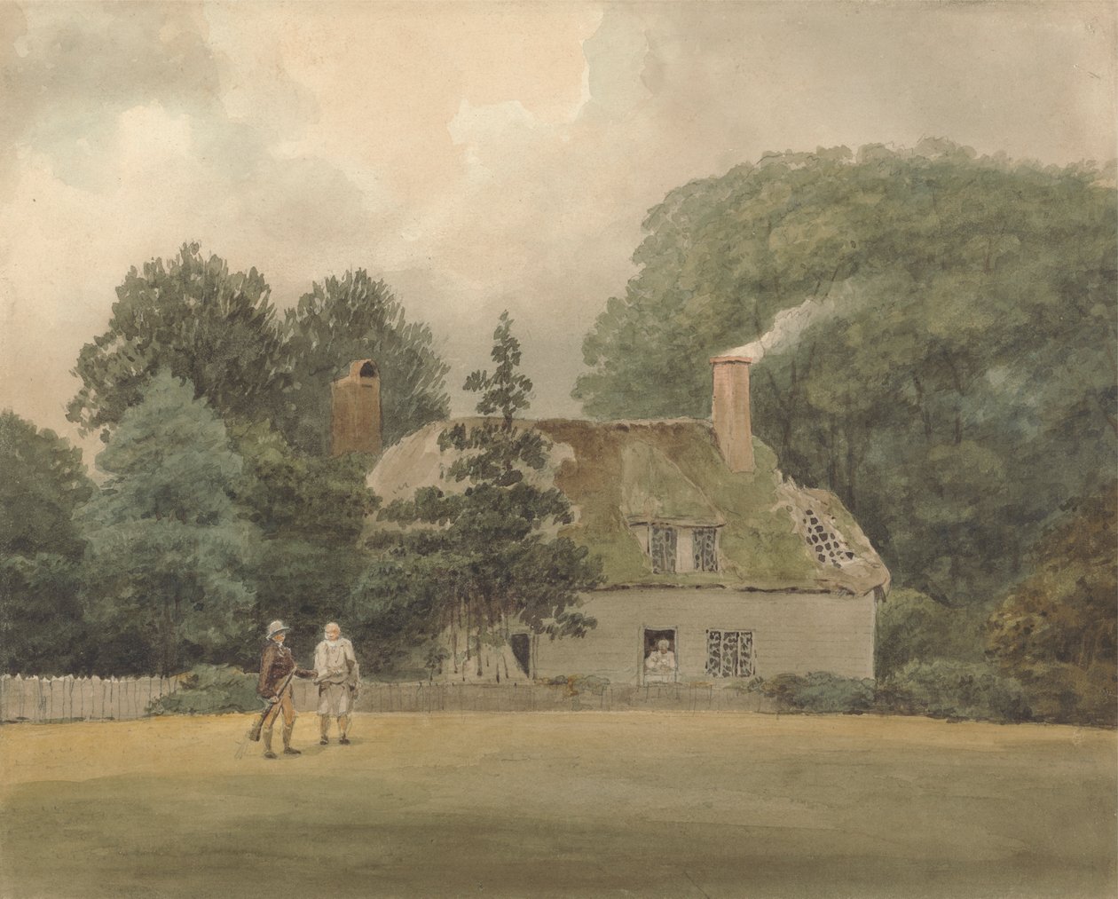 Hütte auf dem Gelände von Ayot St. Lawrence Hertfordshire von Samuel Davis