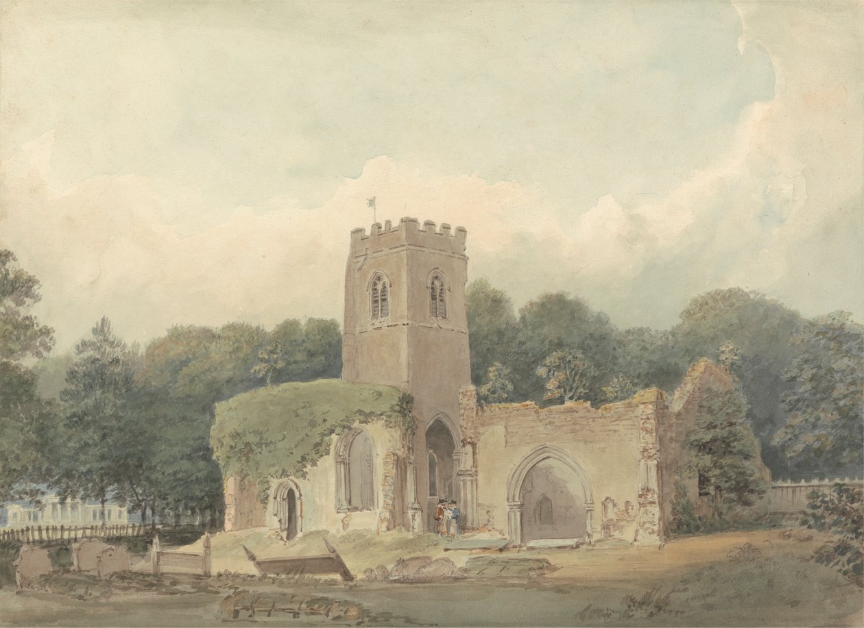 Alte Kirche von St. Lawrence, Ayot St. Lawrence, Hertfordshire von Samuel Davis