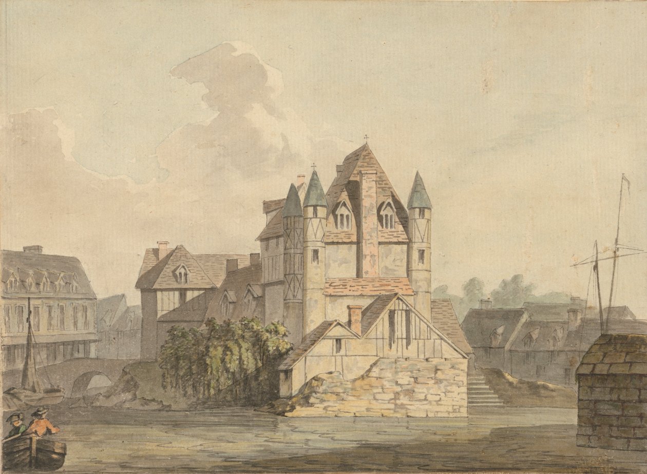 Das Ende der Ruine der Brücke in Rouen von Samuel Davis
