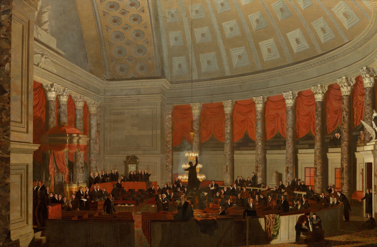 Das Repräsentantenhaus, um 1822 von Samuel Finley Breese Morse