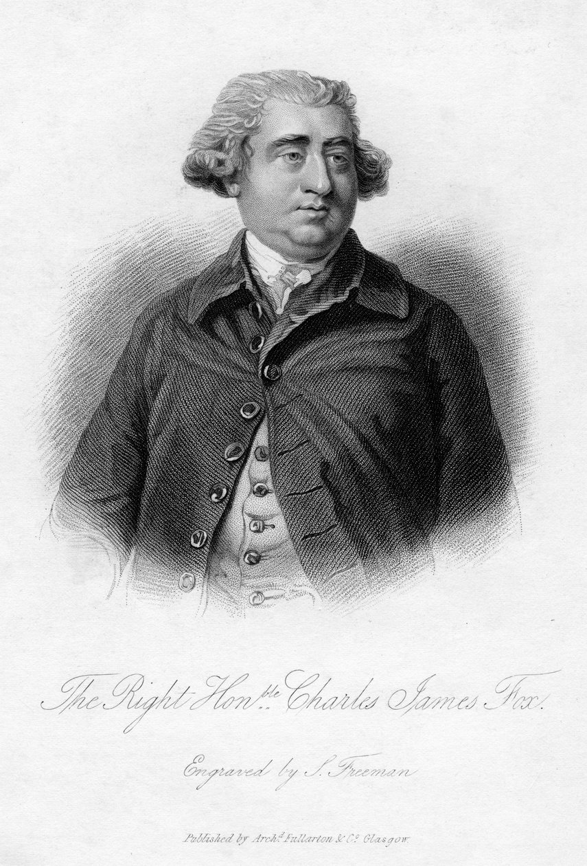 Charles James Fox 1749-1806, Whig-Politiker, 19. Jahrhundert von Samuel Freeman