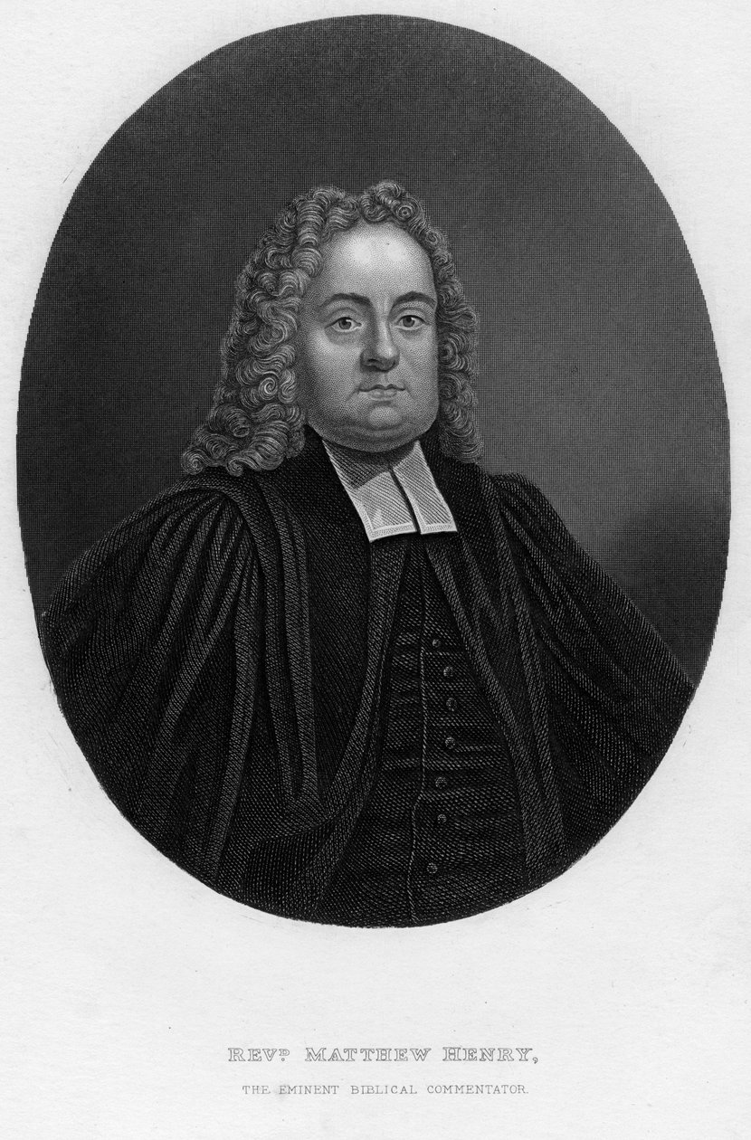 Matthew Henry, englischer Bibelkommentator und Geistlicher, 19. Jahrhundert von Samuel Freeman