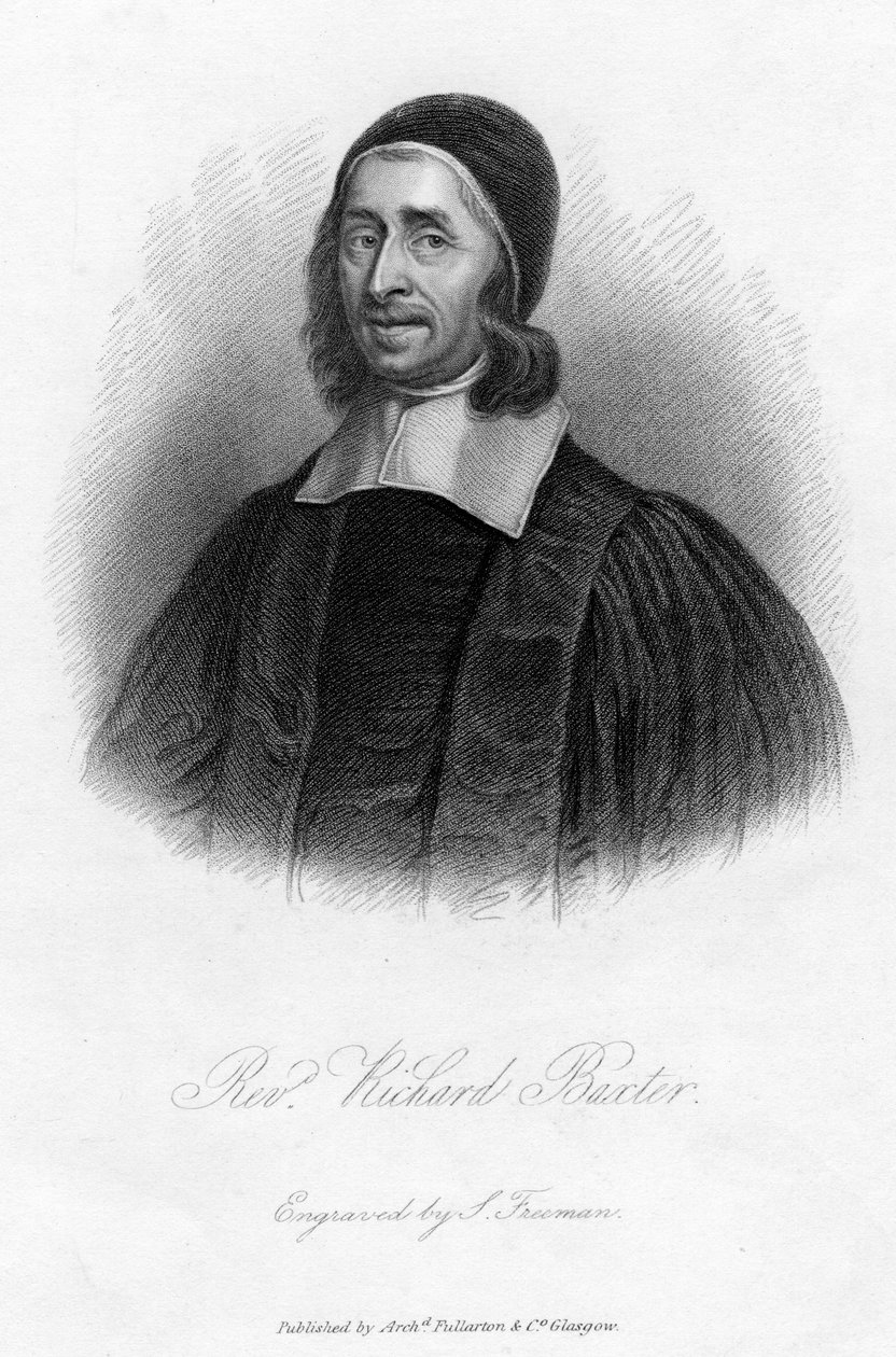 Richard Baxter 1615-1691, englischer Puritaner, Kirchenführer und Theologe, 19. Jahrhundert von Samuel Freeman