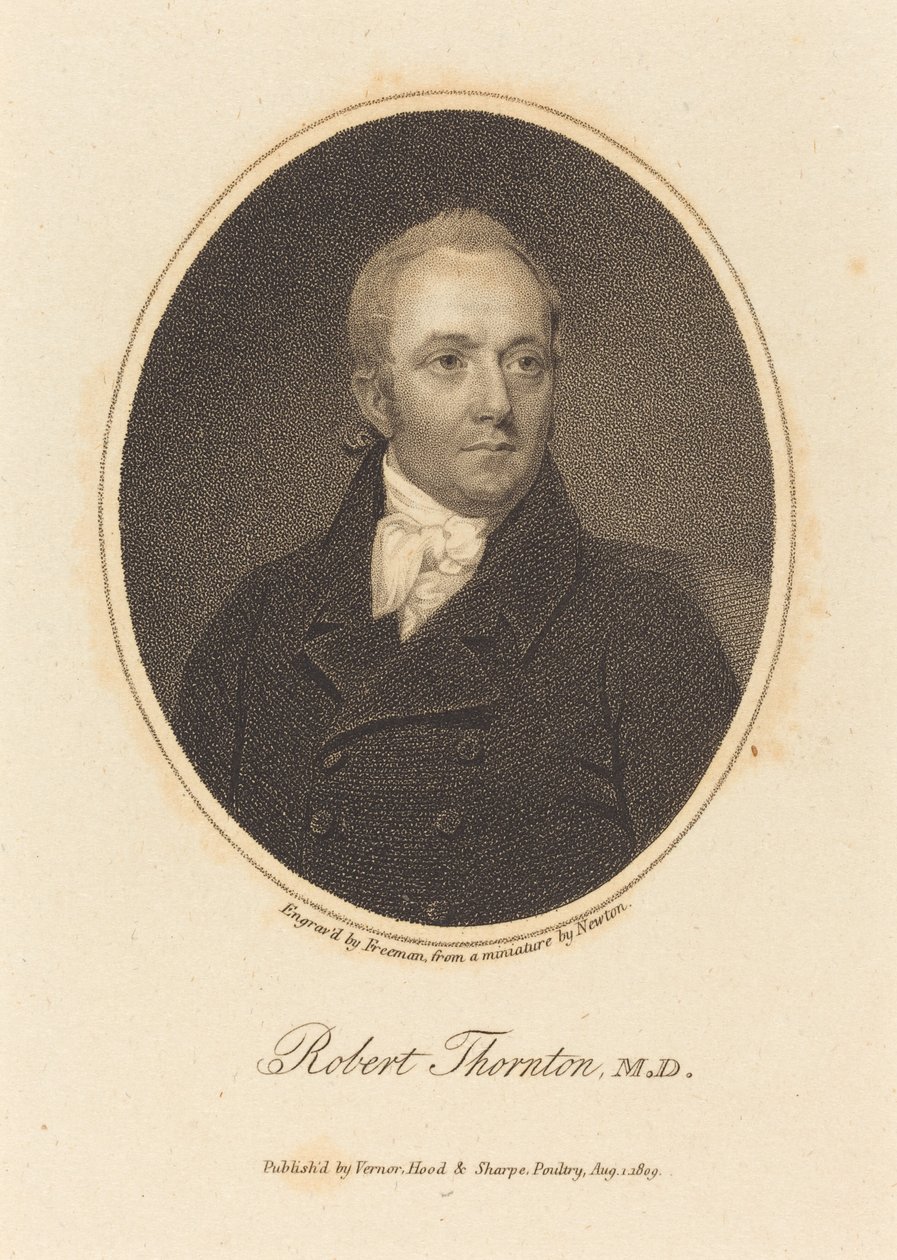 Robert Thornton, M.D. von Samuel Freeman after William John Newton