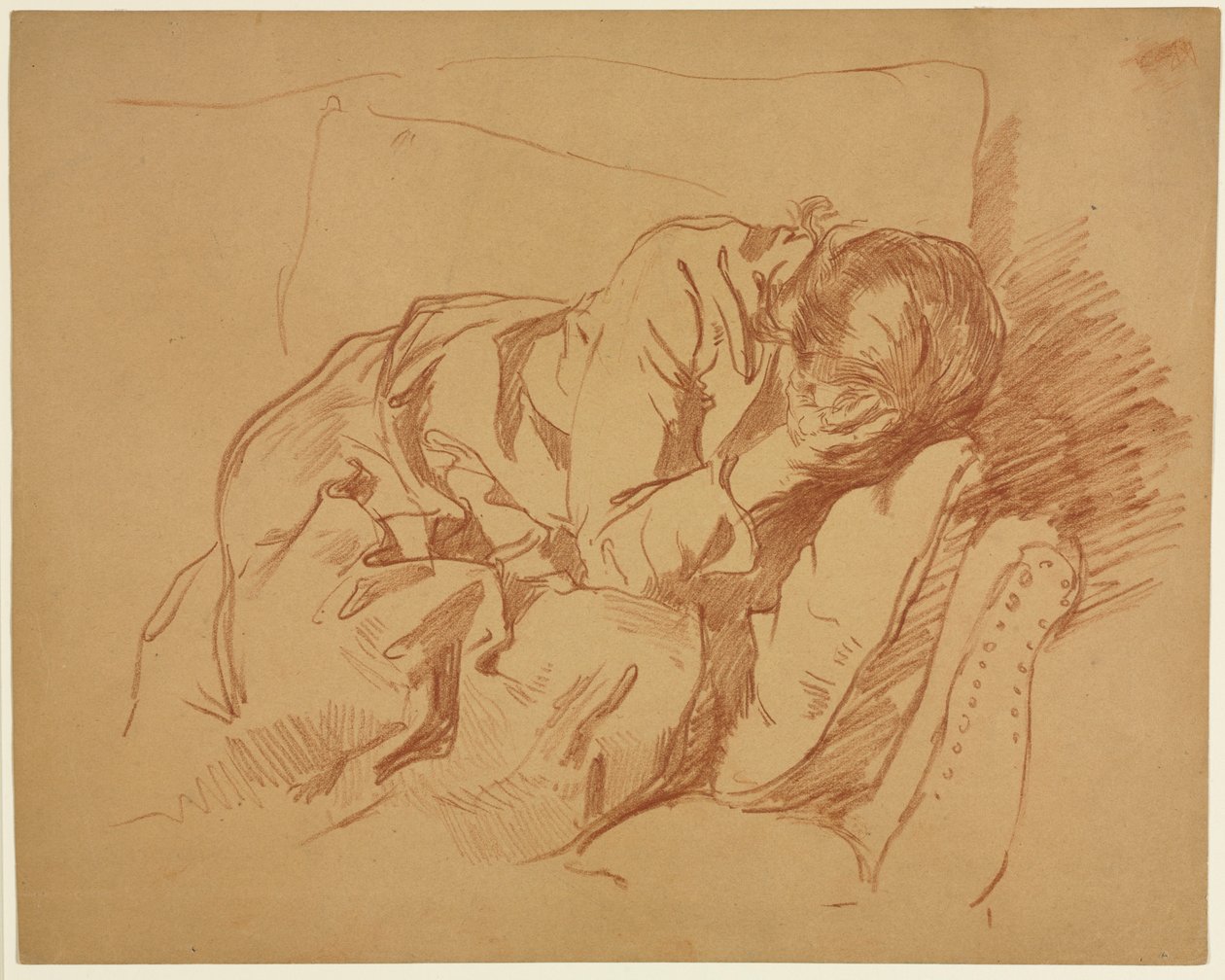 Klagende Frau Sarah H. Crone, 1880er oder 1890er Jahre von Samuel H. Crone