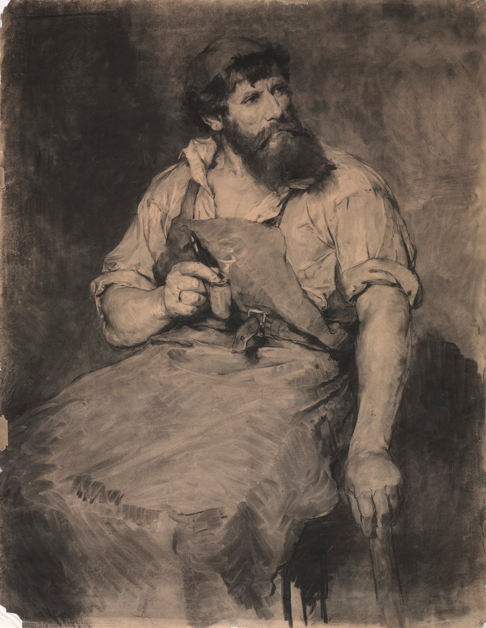 Schmiede, Studie für Das Gericht von Samuel H. Crone