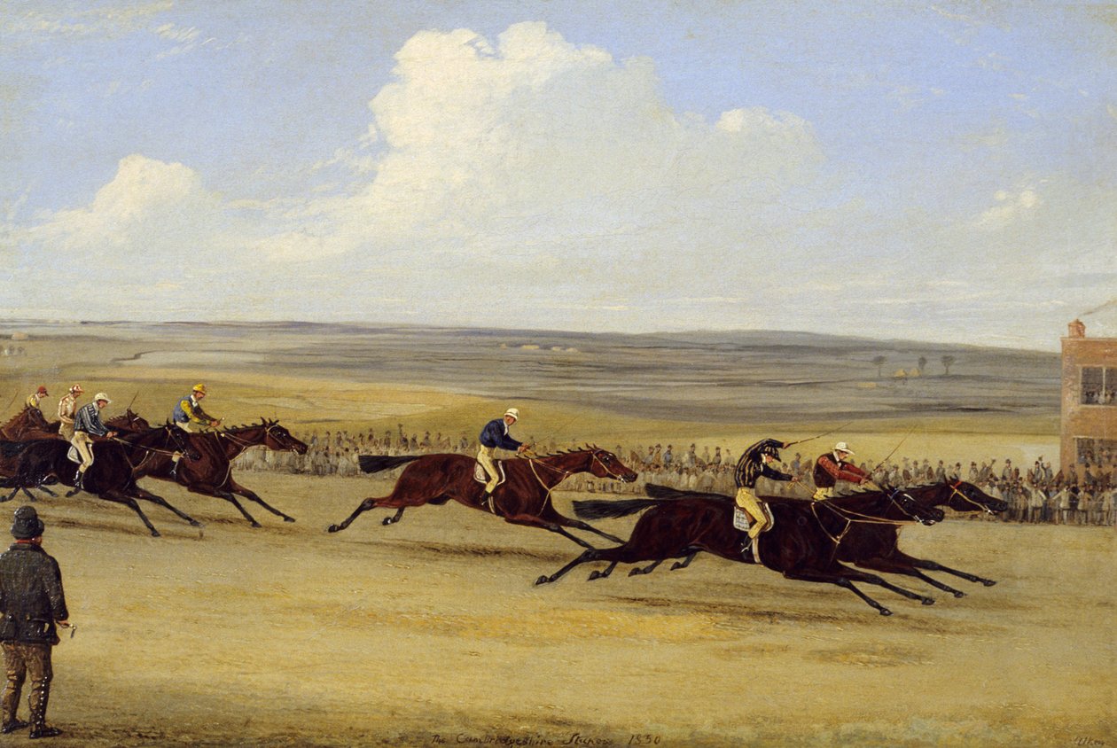 Die 1850 Cambridgeshire Stakes: Das Ziel von Samuel Henry Alken