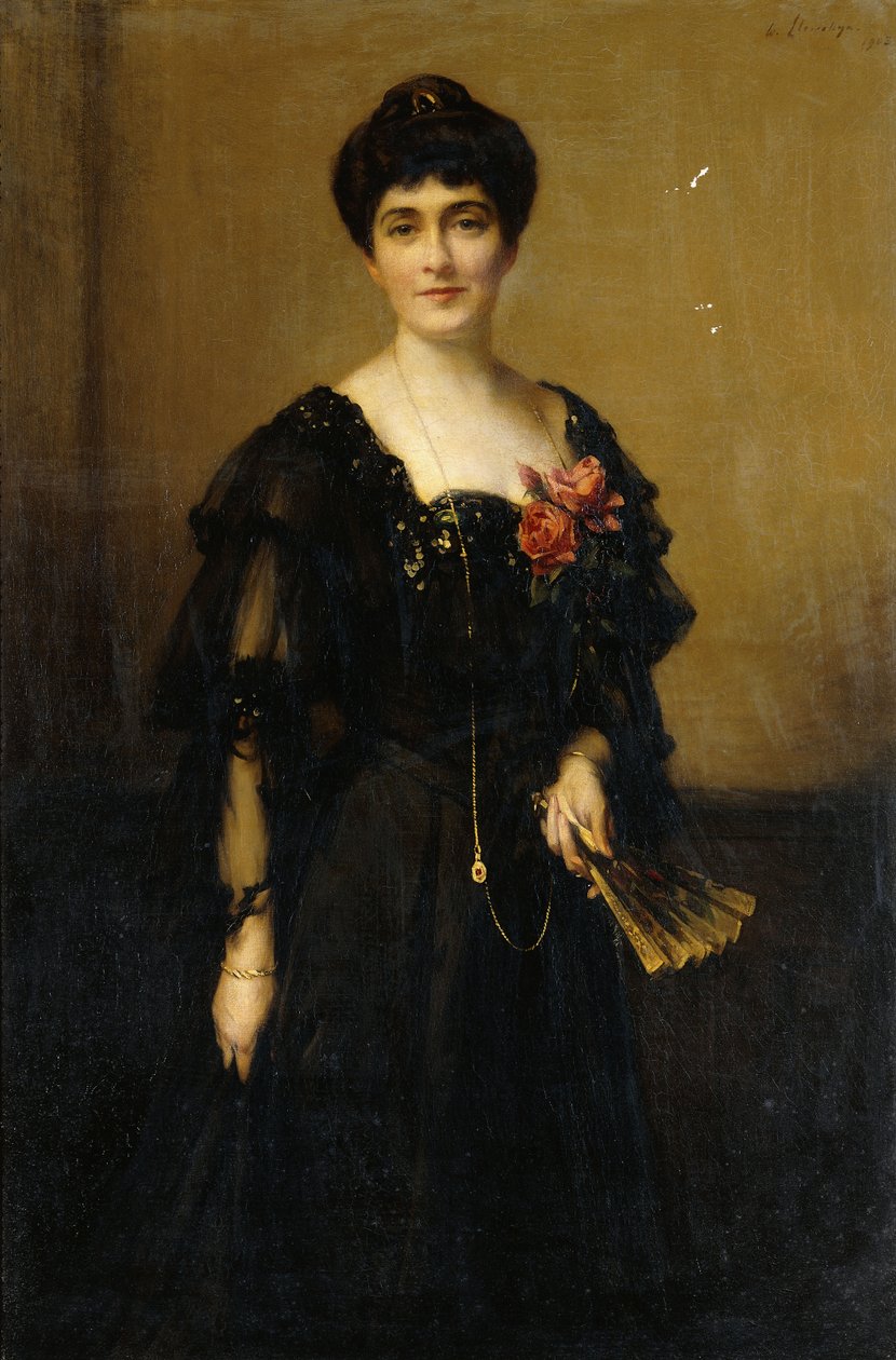 Porträt von Mrs. Frederick Ashton Johnson von Samuel Henry William Llewelyn