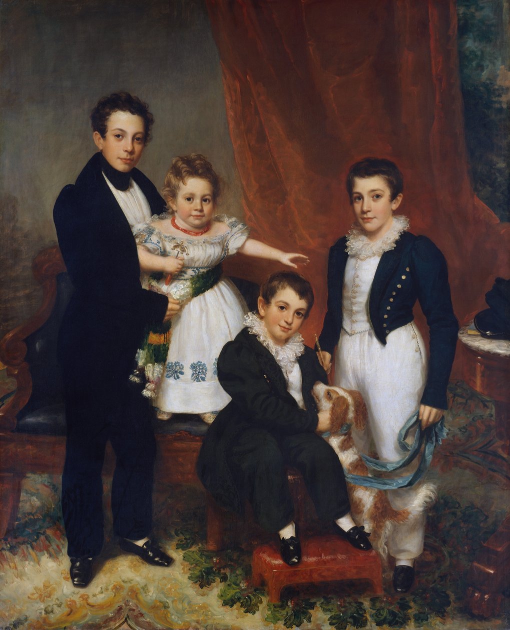 Die Knapp-Kinder, ca. 1833-34 von Samuel Lovett Waldo