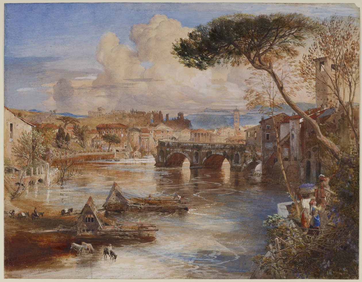 Die Ponte Rotto, Rom von Samuel Palmer