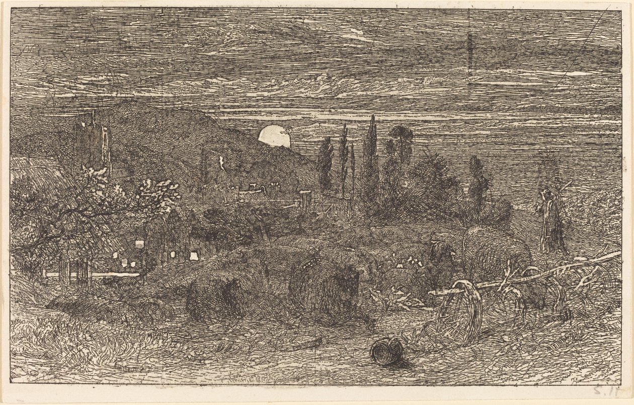 Der aufgehende Mond, oder eine englische Pastorale von Samuel Palmer
