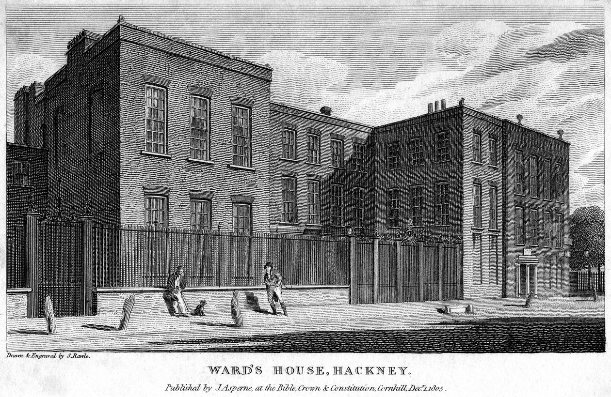 Wards Haus, Hackney, London, 1805 von Samuel Rawle