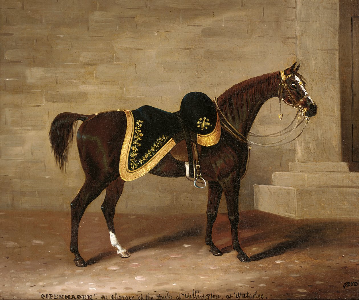 Kopenhagen, das Pferd des Herzogs von Wellington bei Waterloo von Samuel Spode