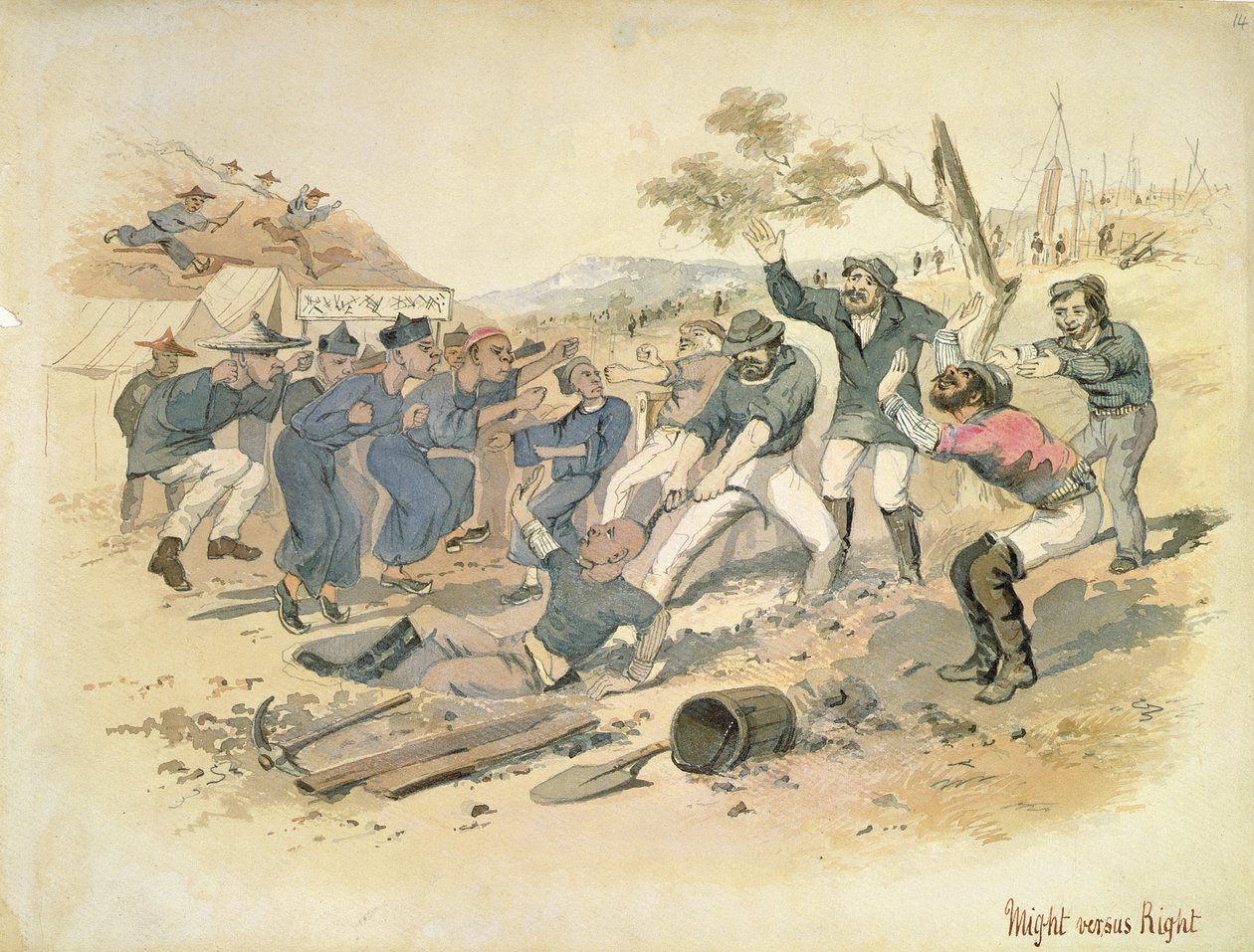 Macht gegen Recht, ca. 1861 von Samuel Thomas Gill