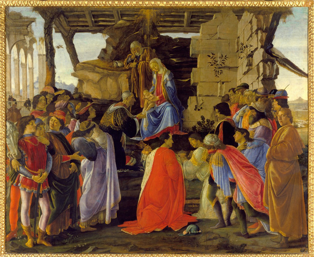 Die Anbetung der Könige von Sandro Botticelli