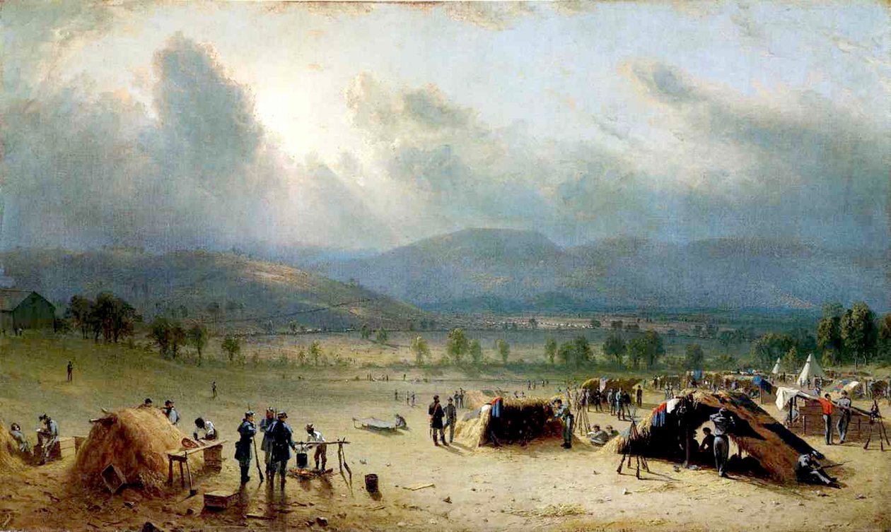 Das 7. US-Regiment in der Nähe von Frederick, Maryland, 1863 von Sanford Robinson Gifford