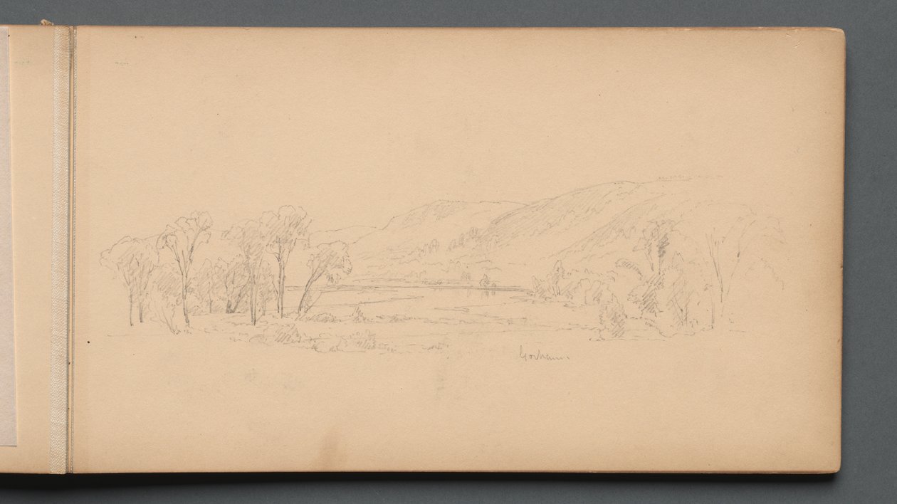 Skizzenbuch, Seite 06: "Gorham" (Maine) von Sanford Robinson Gifford