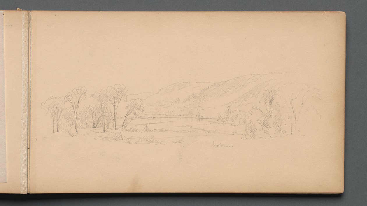 Skizzenbuch, Seite 06: Gorham Maine, 1859 von Sanford Robinson Gifford