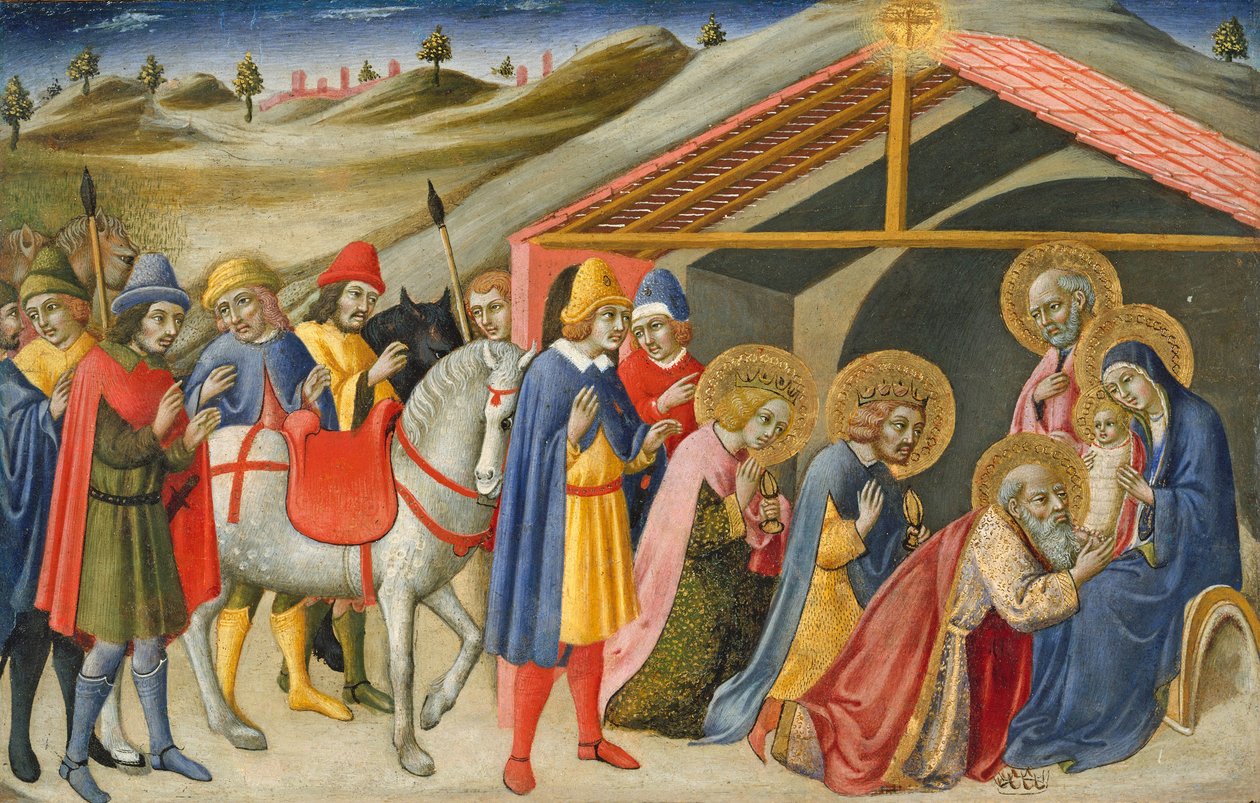 Die Anbetung der Könige, ca. 1470 von Sano di also Ansano di Pietro di Mencio Pietro