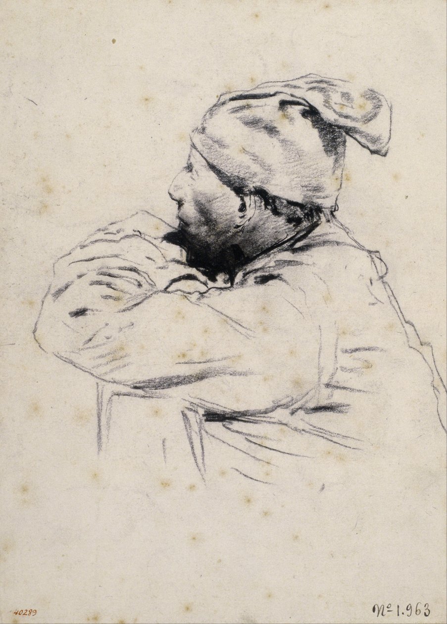 Bauer mit Barretina von Santiago Rusiñol