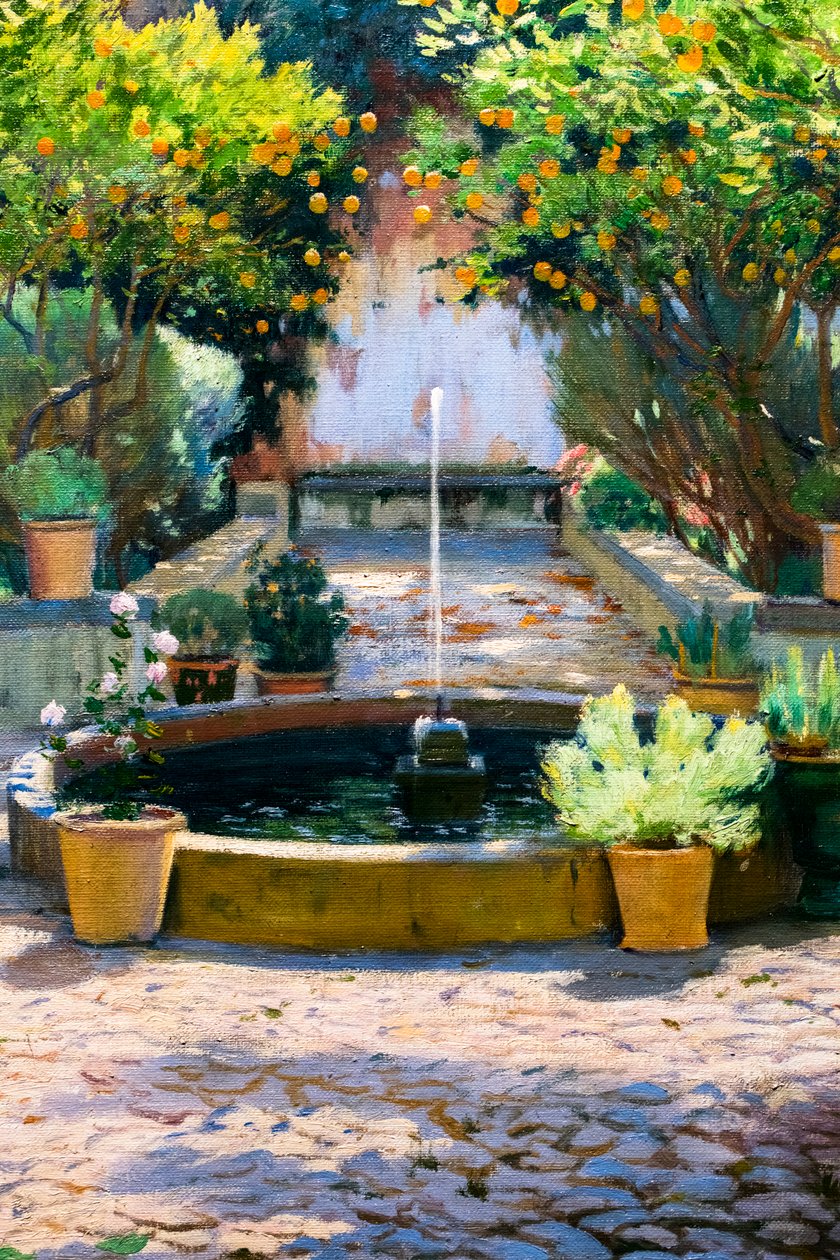 Der Hof der Orangenbäume von Santiago Rusinol i Prats