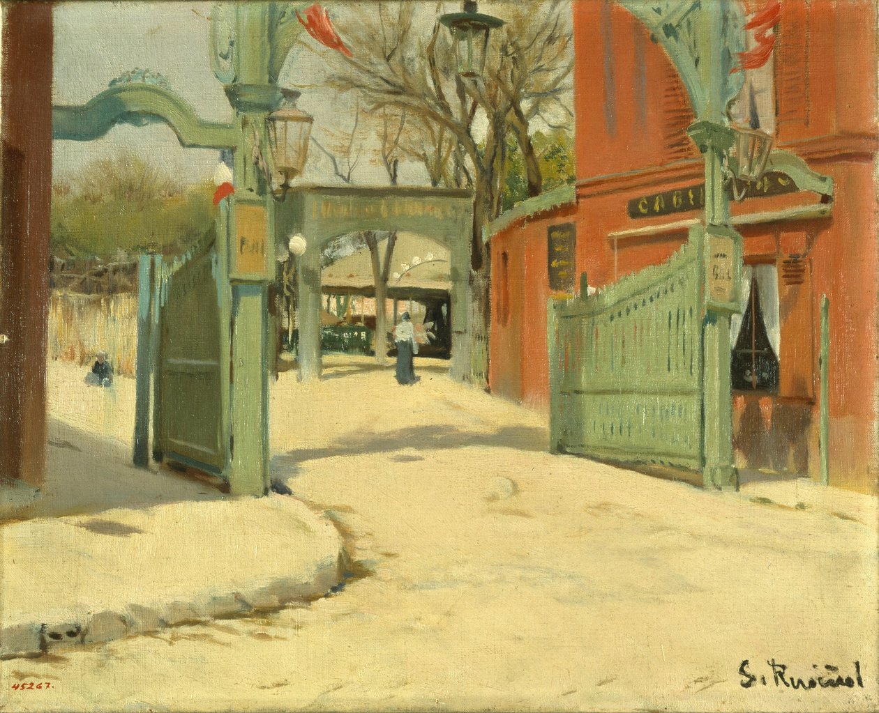 Eingang zum Park des Moulin de la Galette von Santiago Rusiñol