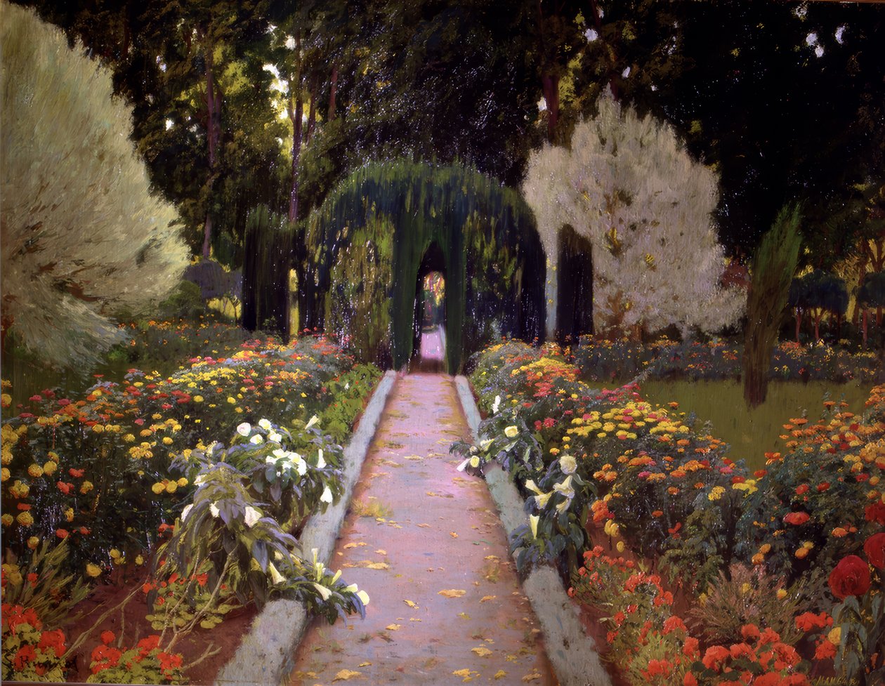 Gärten von Aranjuez (Der Laubengang) von Santiago Rusiñol