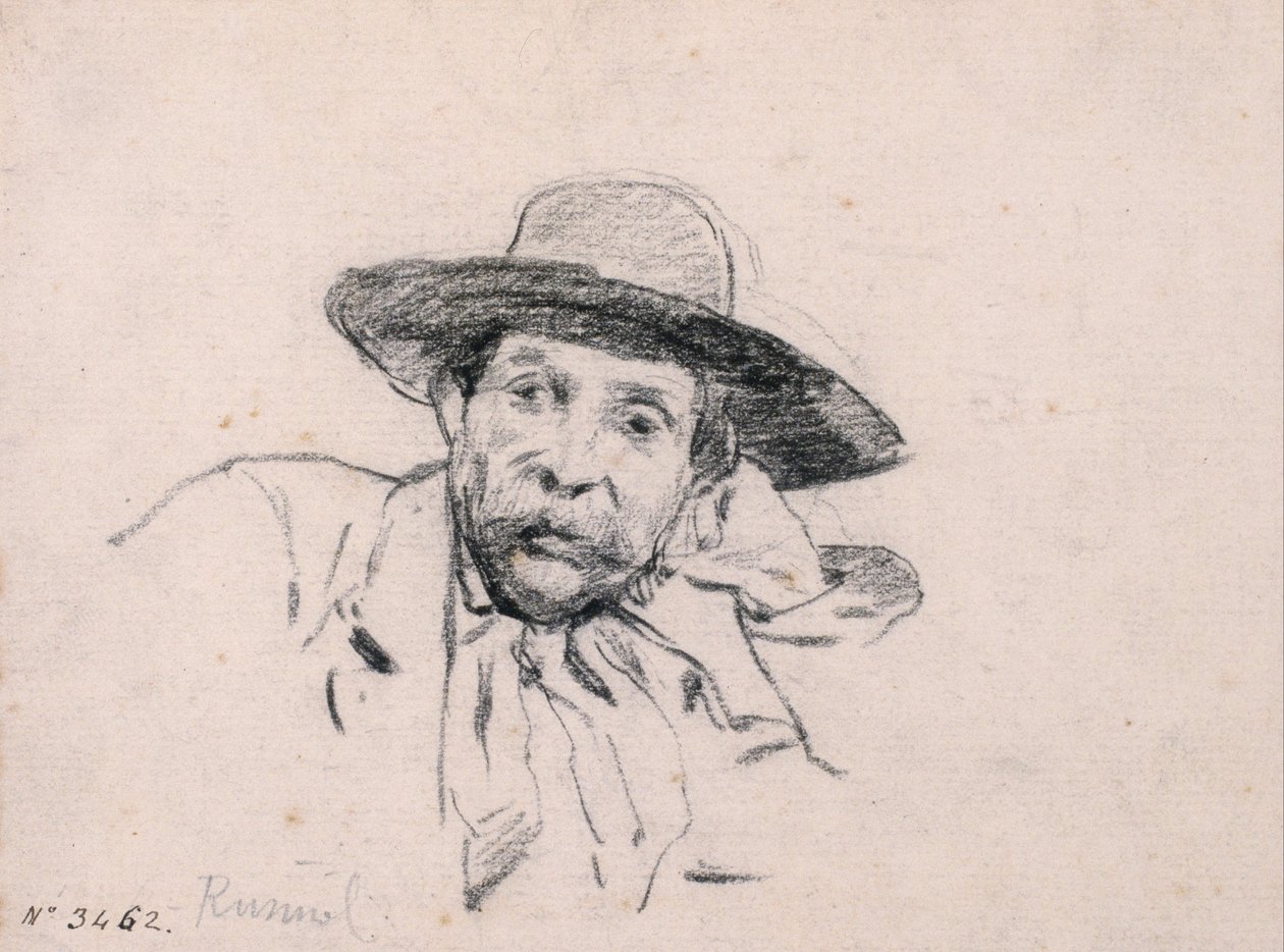 Studie eines Männerkopfes von Santiago Rusiñol