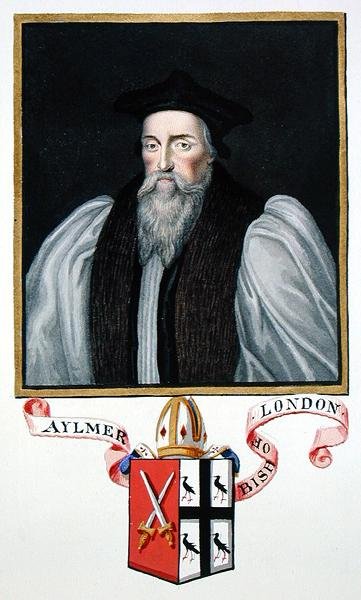 Porträt von John Aylmer (1521-94) Bischof von London von Sarah Countess of Essex