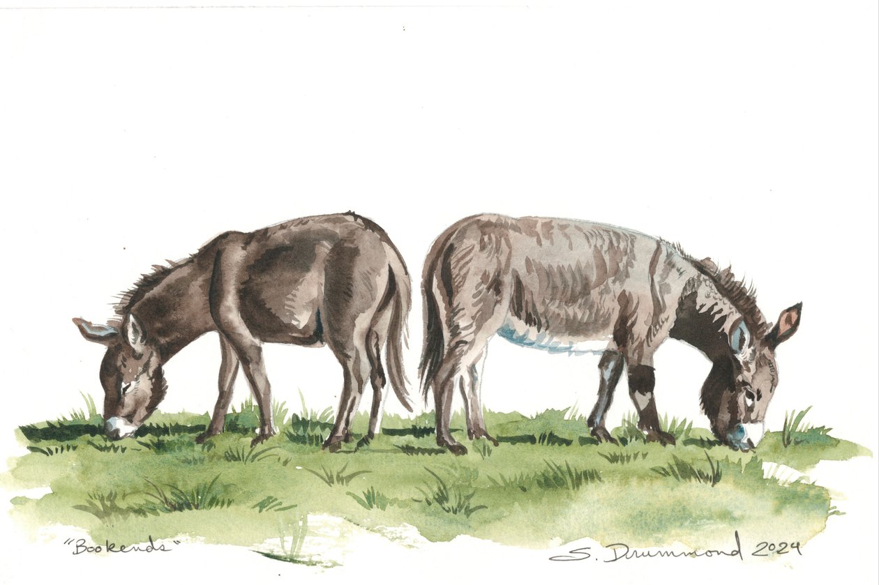 Buchstützen, 2024 von Sarah Drummond