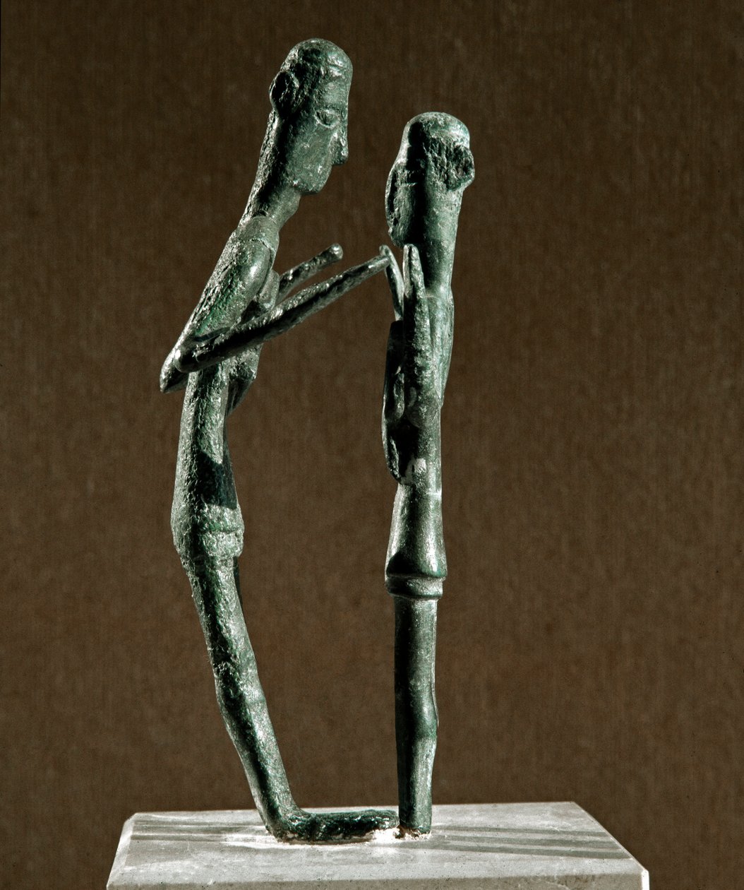 Nuragische Kultur (Nuraghi) Sardinien: Skulpturengruppe aus Bronze-Ringern. 8.-7. Jahrhundert v. Chr. Cagliari, Museo Nazionale Archeologico, Sardinien, Italien von Sardinia Nuragic Civilization