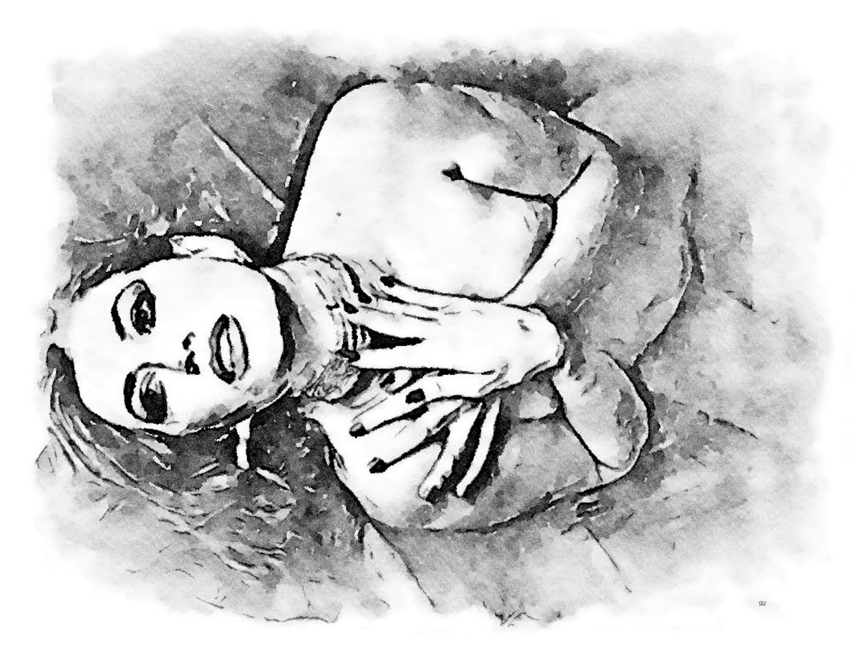 Liegende Frau von SaskiaBJ