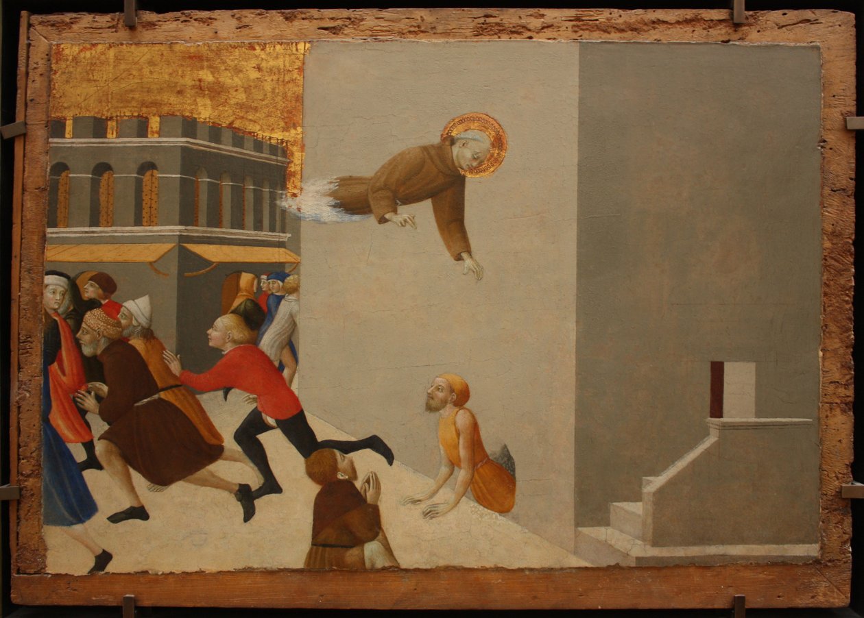 Der selige Ranieri befreit die Armen aus einem florentinischen Gefängnis aus dem Borgo del Santo Sepolcro Altarbild, 1437-1444 von Sassetta