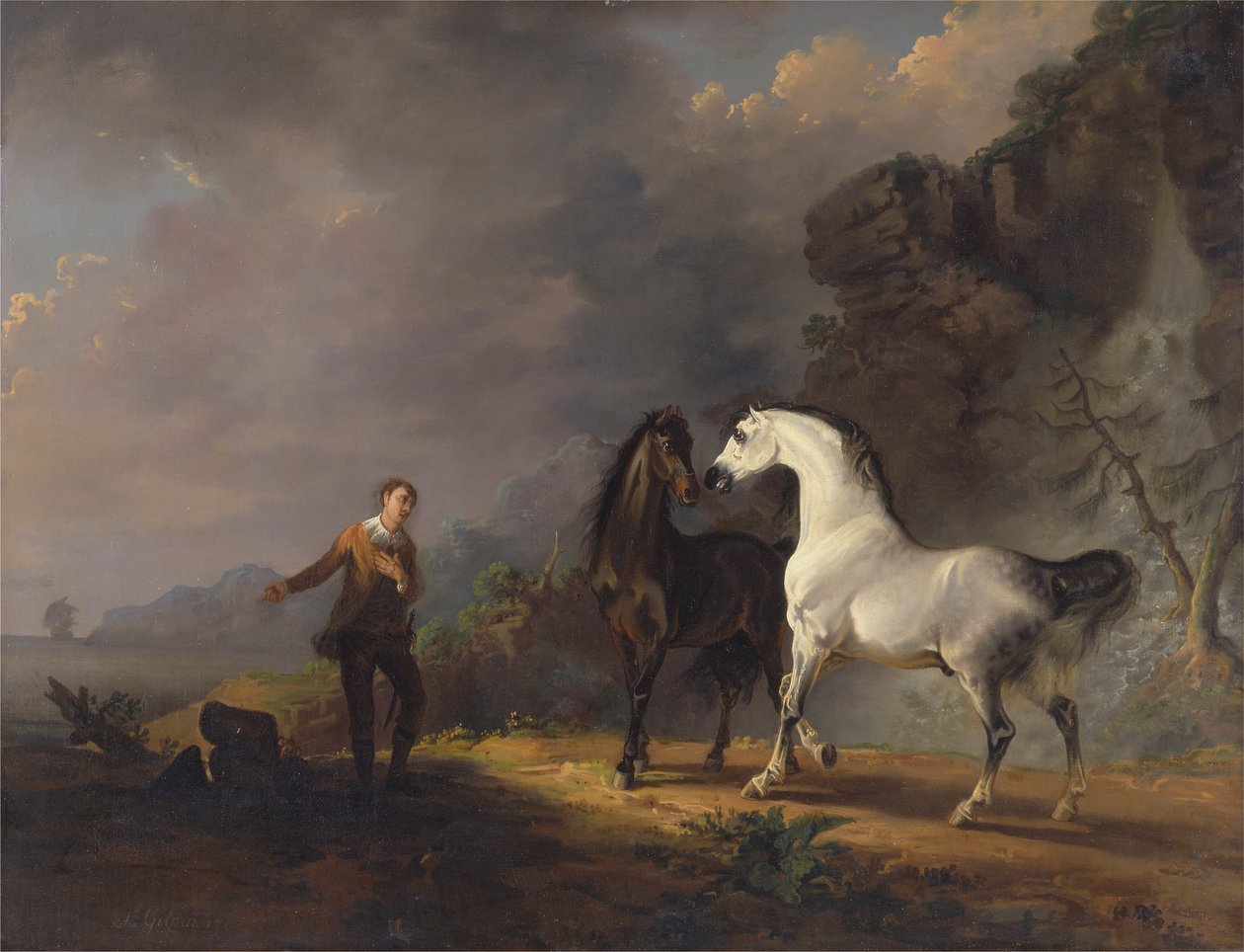 Gulliver spricht zu den Houyhnhnms von Sawrey Gilpin
