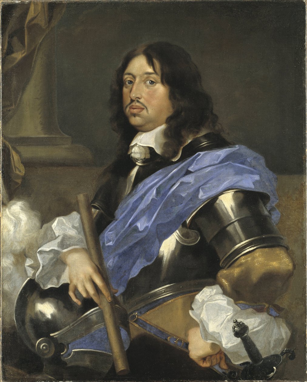 Porträt von König Karl X. Gustav von Schweden (1622-1660) von Sébastien Bourdon