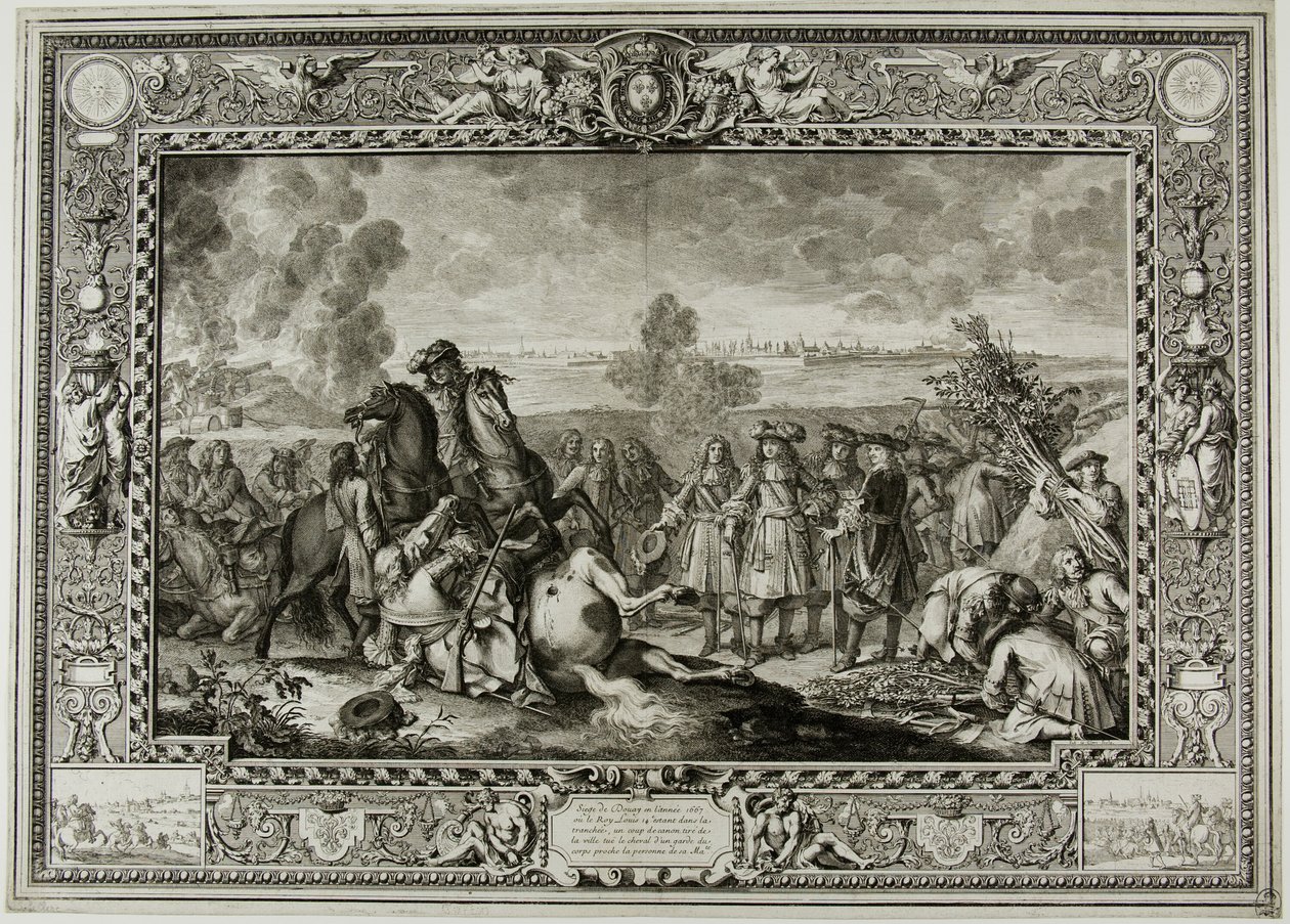 Die Belagerung von Douai 1667 von Sébastien Le Clerc the elder
