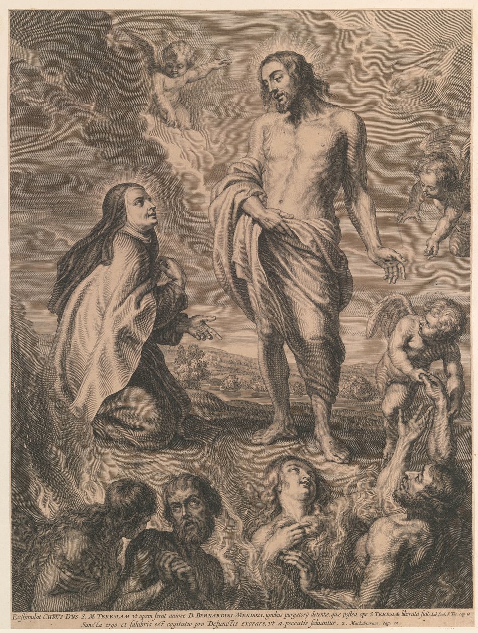 Die heilige Theresia vermittelt für Bernardino de Mendoza von Schelte Adamsz. Bolswert