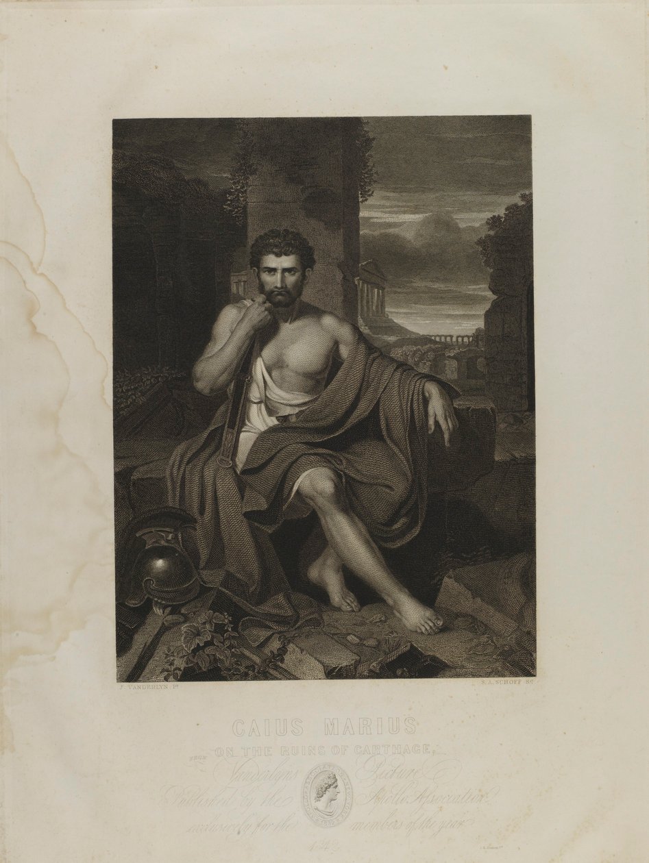 Caius Marius auf den Ruinen von Karthago von Schoff, Stephen Alonzo