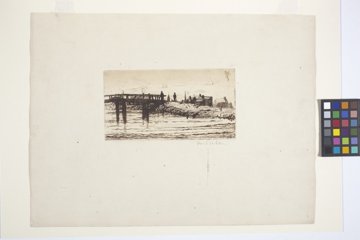 Kanal und Brücke von School American