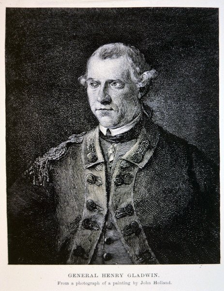 General Henry Gladwin, nach einem Foto eines Gemäldes von John Holland von School American