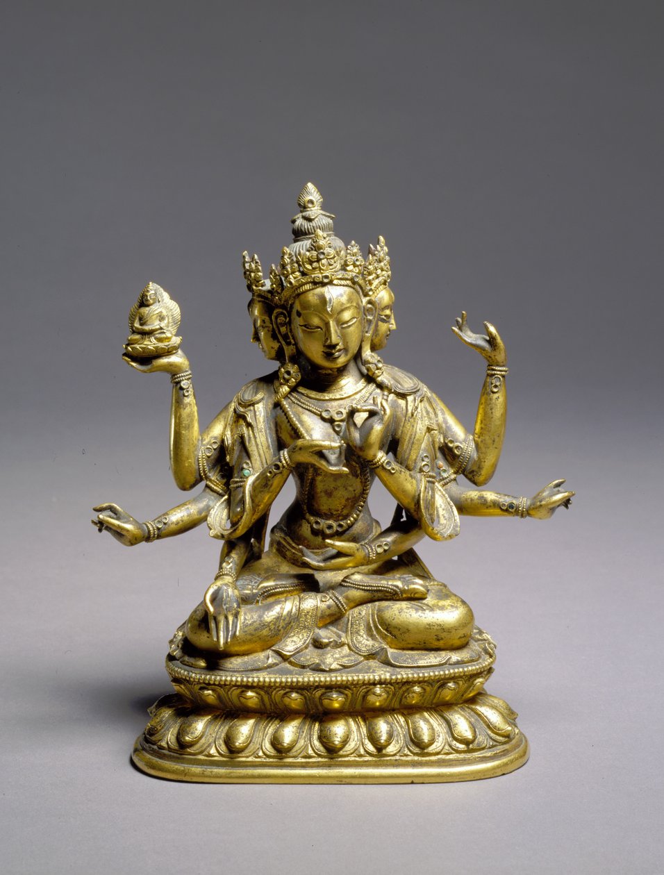 Sitzende Usnisavijaya, Qing-Dynastie von School Chinese