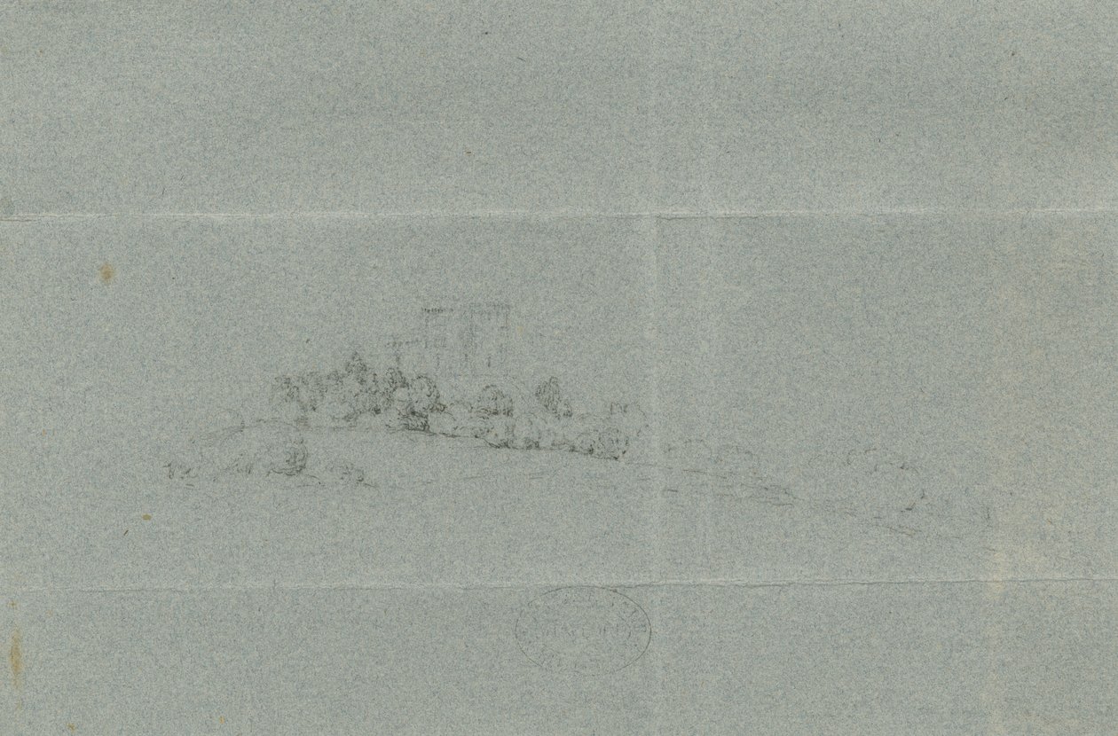 Schlosskirche - Stafford Castle (Bleistiftzeichnung) von School English