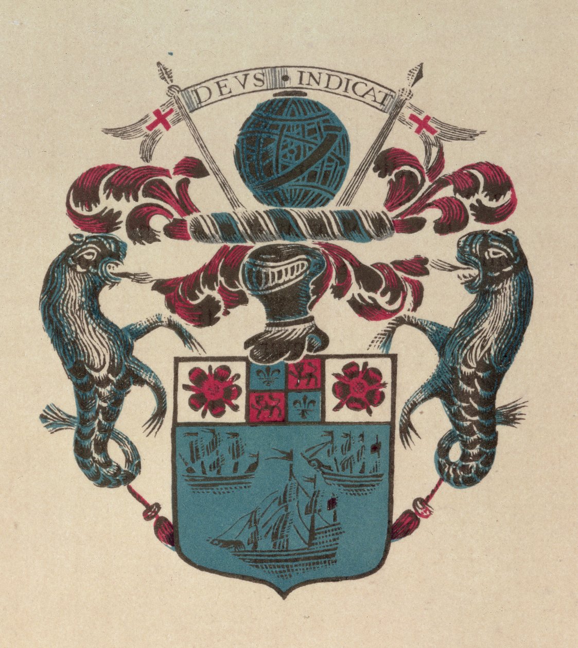 Wappen der alten Ostindien-Kompanie von School English