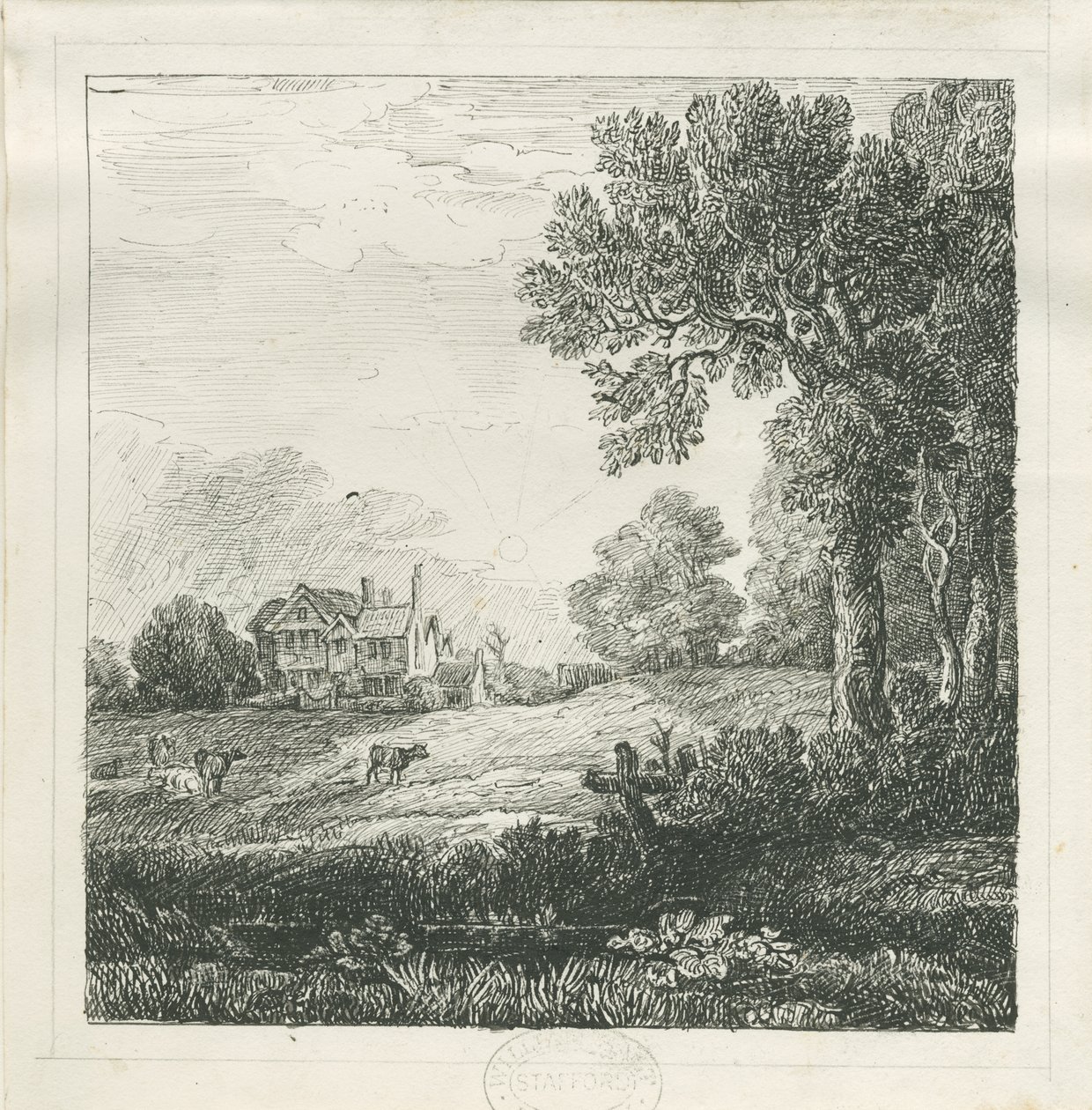 Eccleshall - Biana Hall (Zeichnung) von School English