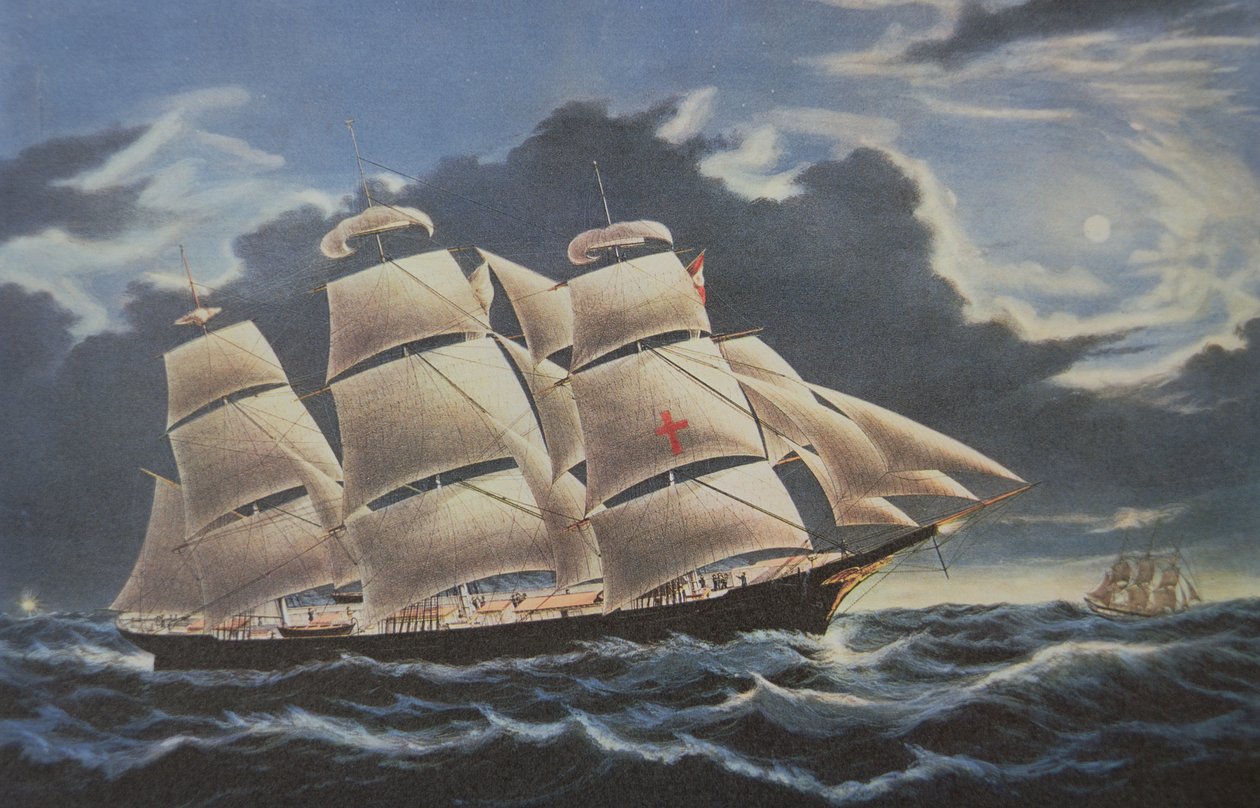 Die Centurion, mit der Admiral Anson seine Weltreise 1740-44 machte von School English