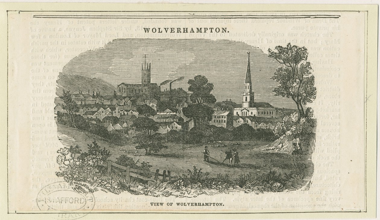 Wolverhampton - Fernansicht [von der Penn Road] von School English