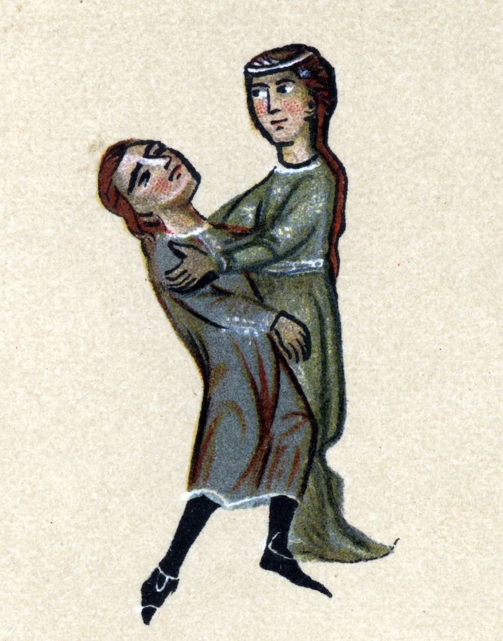 Ein Troubadour des Mittelalters, Illustration aus 