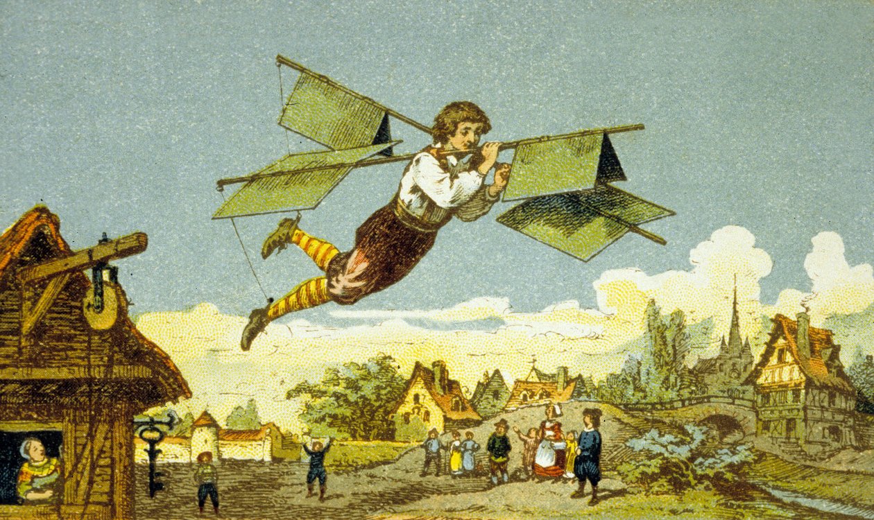 Die Flucht des Schlossers Le Besnier (Farblithografie) von School French