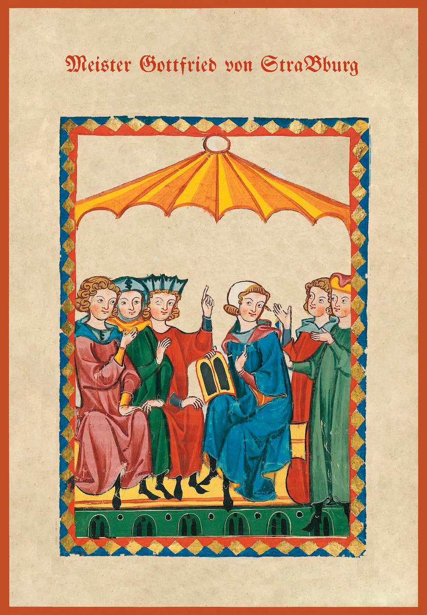 Mittelalterliches Liederbuch (Druck) von School German